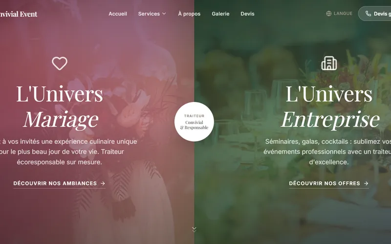 Convivial Event - vue 1