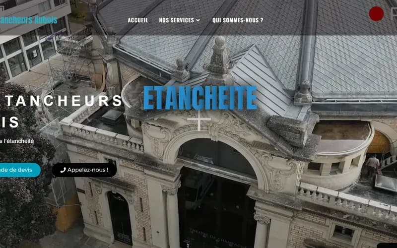 Site professionnel entreprise étanchéité et isolation RGE dans l'Aube - Webomax